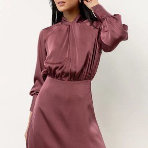 NWT Bohme Mauve Satin Dress